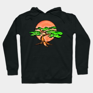 Miyagi Bonsai Tree Drawing Hoodie